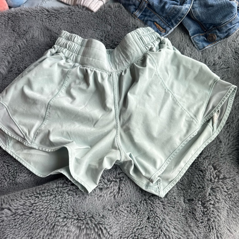 Lululemon Athletica Light Green Athletic Shorts